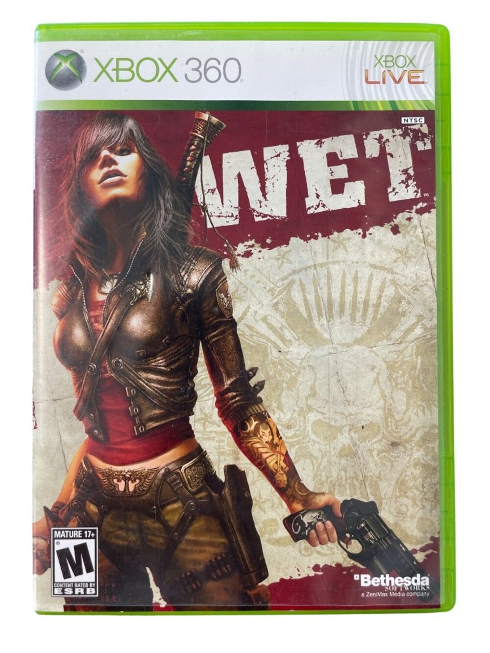 Wet Xbox 360 Video Game Bethesda Softworks M Rated Complete In Box Green Case
